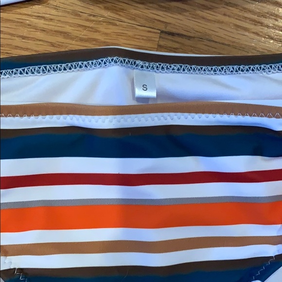 Zaful Padded Halter stripe Bikini NWT (sold out!) - Picture 4 of 8